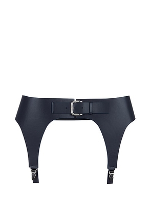 Jean Paul Gaultier Leather Garter Belt in Navy - Navy. Size 85 (also in 75).