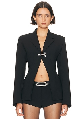 HAELO Lock Construct Blazer in Black - Black. Size L (also in M, S, XL, XS, XXS).