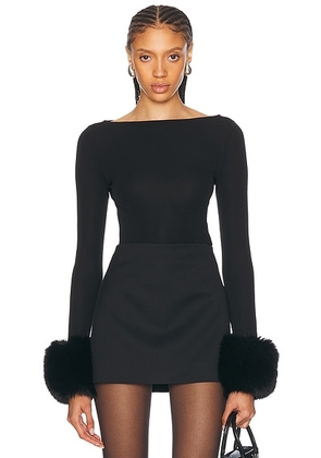 L'Academie by Marianna Dinara Top in Black - Black. Size XL (also in ).