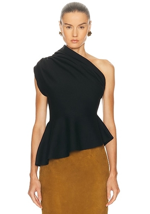 KHAITE Aimee Top in Black - Black. Size L (also in ).