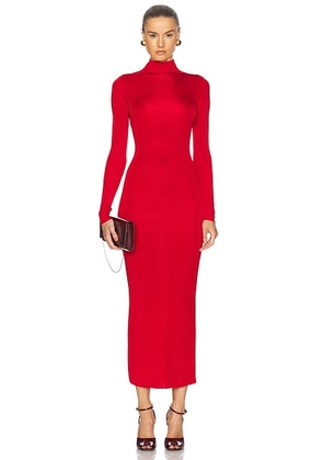 L'Academie by Marianna Syndi Maxi Knit Dress in Red - Red. Size XL (also in ).