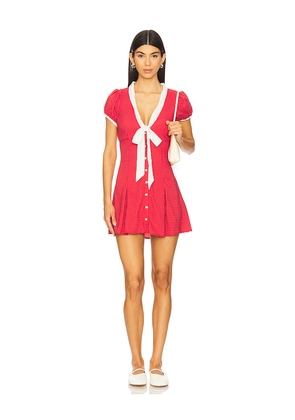 Frankies Bikinis Manhattan Crepe Dress in Red. Size M. Also in XS.