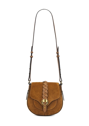 Isabel Marant Altay Small Shoulder Strap Bag in Cognac.