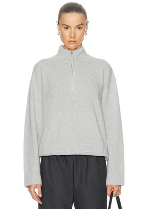 LESET Jesse Anorak Sweatshirt in Dovetail Grey - Grey. Size XS (also in ).
