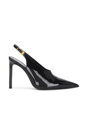 Retrofete Celia Leather Slingback in Black - Black. Size 37.5 (also in 38).
