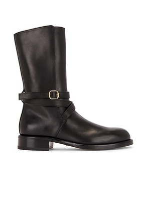 The Row Jodhpur Boot in Black - Black. Size 37 (also in 37.5, 39.5).