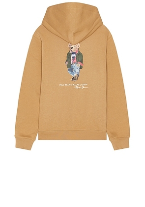 Polo Ralph Lauren Explorer Bear Hoodie in Camel - Tan. Size M (also in ).