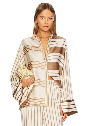 L'Academie The Katy Blouse in Ivory. Size S. Also in M.