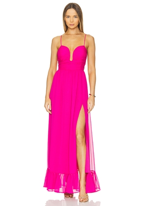 Line & Dot Dorsay Maxi Dress in Pink. Size S. Also in XS.