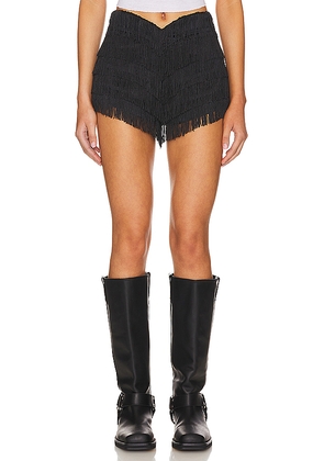 Lovers and Friends Andi Fringe Skort in Black. Size M. Also in XS.