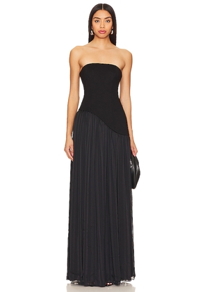 Lovers and Friends Alice Strapless Gown in Black. Size L. Also in XS, XXS.
