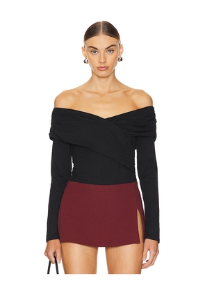 Nation Los Angeles Mika Off Shoulder Top in Black. Size M. Also in XL.
