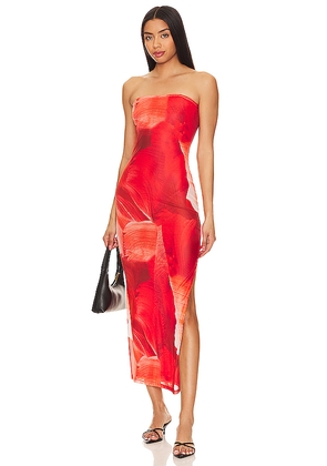 MORE TO COME Jamila Maxi Dress in Red. Size M. Also in XXS.