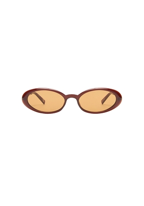 Le Specs Magnifique Sunglasses in Brown.