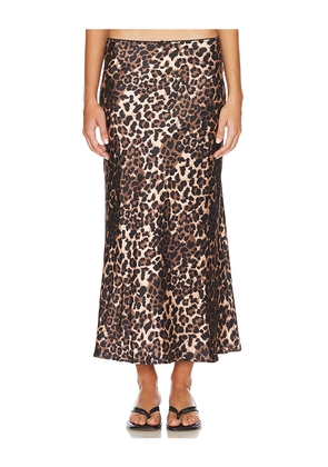LIONESS Enigmatic Maxi Skirt in Brown. Size M. Also in XS.