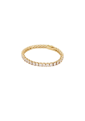 MIRANDA FRYE Audrey Bracelet in Metallic Gold. Size 7. Also in .