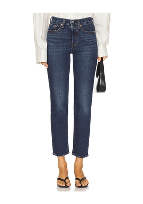 LEVI'S Wedgie Straight Jeans in Blue. Size 24. Also in 28, 29.