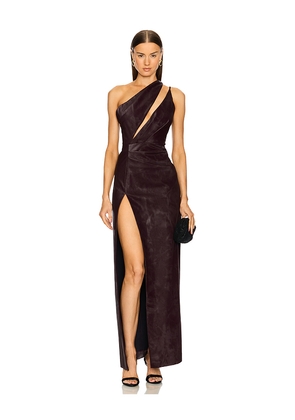Michael Costello x REVOLVE Analeah Gown in Purple. Size XL. Also in S.
