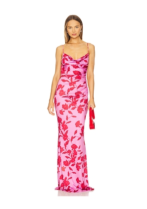 Katie May Beth Gown in Pink,Red. Size M. Also in S, XS.