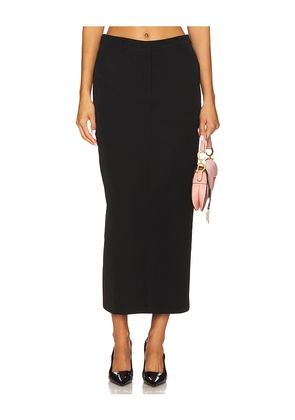 Line & Dot Ida Column Midi Skirt in Black. Size L. Also in XS.