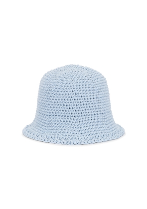 Magda Butrym Crochet Bucket Hat in Baby Blue. Size L/XL. Also in S/M.