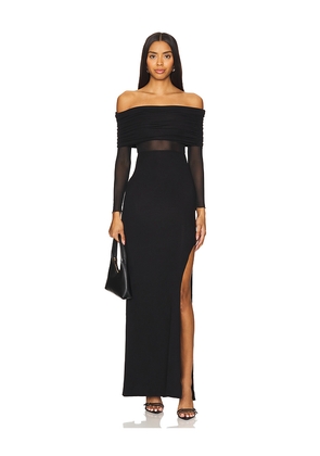 RTA Zadie Long Sleeve Maxi Dress in Black. Size M. Also in L, XS.