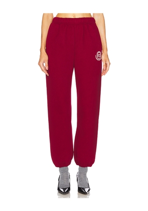 SEROYA x REVOLVE Hallie Sweatpant in Burgundy. Size M. Also in S, XS.