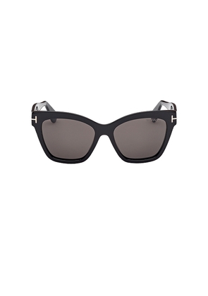 TOM FORD Elvira Sunglasses in Black.