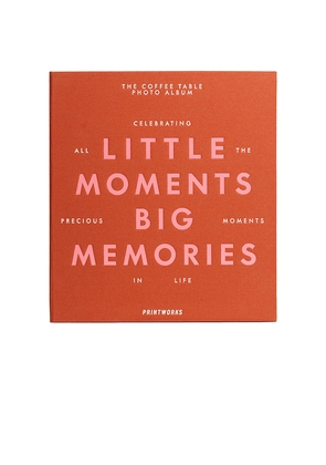 Printworks Little Moments Big Memories Photo Album in Orange.