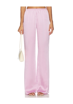 SEROYA Viva Satin Pants in Pink. Size S. Also in M, XS.