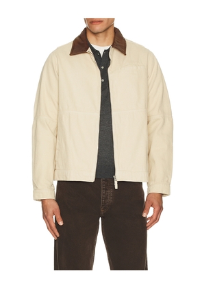 Percival Preface Contrast Collar Jacket in Brown. Size L. Also in M.
