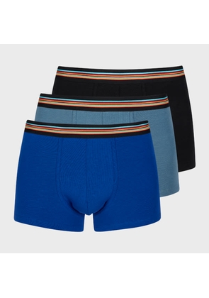 Paul Smith 'Signature Stripe' Waistband Boxer Briefs Three Pack Multicolour