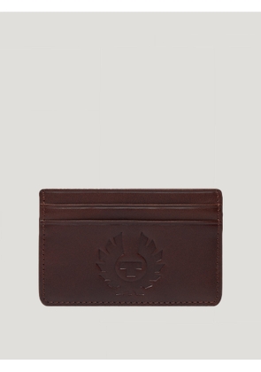 Belstaff Wheatle Card Holder Unisex's Smooth Leather Antique Brown Size One Size