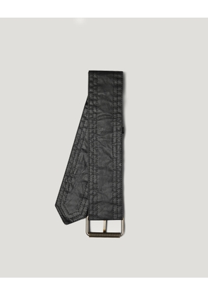 Belstaff Men's Replacement Trialmaster Belt Waxed Cotton Black Size UK 36-40