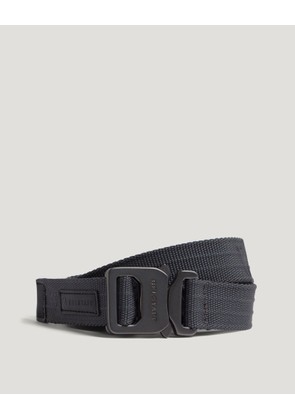 Belstaff Webbing Clip Belt Nylon Webbing Tornado Grey Size S