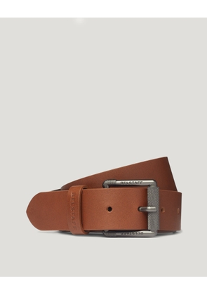 Belstaff Roller Buckle Belt Men's Calf Leather Earth Brown Size L