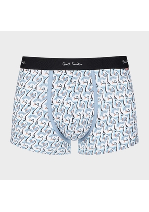 Paul Smith Light Blue 'Swan' Print Boxer Briefs