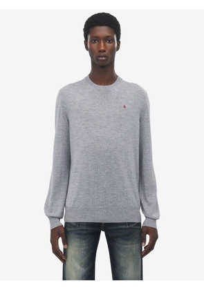 ALEXANDER MCQUEEN - Merino Wool Inverted Skull Jumper - Item 839686Q1BEC1364