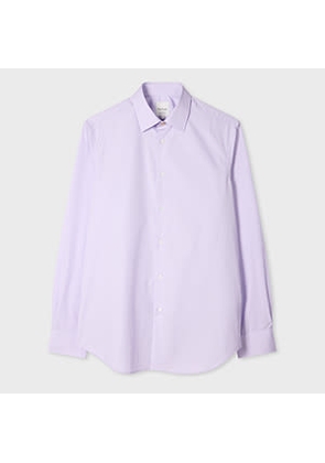 Paul Smith Tailored-Fit Pale Lilac Cotton-Poplin Shirt Purple