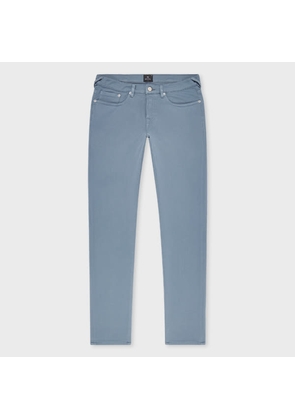PS Paul Smith Tapered-Fit Powder Blue Garment-Dyed Organic Cotton-Stretch Jeans