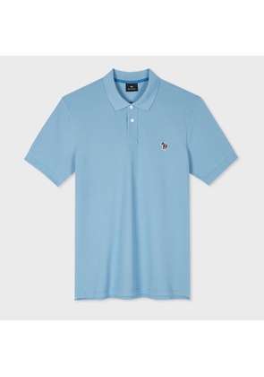 PS Paul Smith Pale Blue Organic Cotton Zebra Polo Shirt