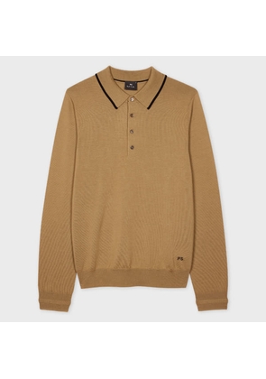 PS Paul Smith Brown Merino Wool Polo Sweater