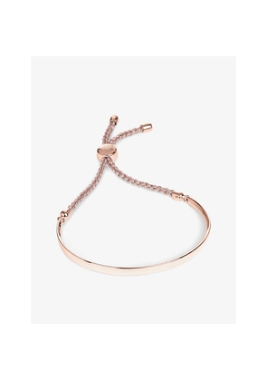 Womens Monica Vinader Fiji 18ct Rose Gold-Plated Vermeil Sterling-Silver Friendship Bracelet