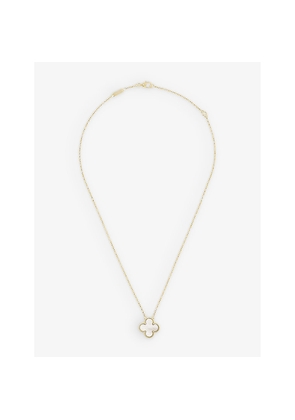 Van Cleef & Arpels Vintage Alhambra Gold and Mother-Of-Pearl Pendant
