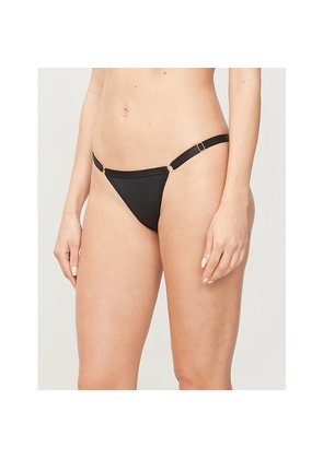 Womens Aubade Mini-Coeur Satin Briefs