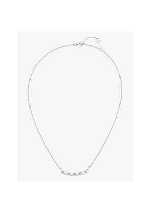 Bee De Chaumet 18ct White-Gold and 0.20ct Diamond Necklace