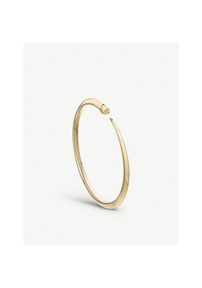 Womens Shaun Leane Tusk Sabre Yellow Gold-Plated Vermeil Silver Bangle