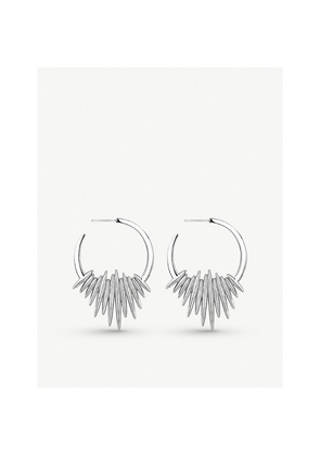 Womens Shaun Leane Quill Hoop Sterling Silver Earrings
