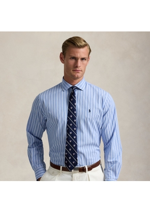 Custom Fit Striped Stretch Poplin Shirt