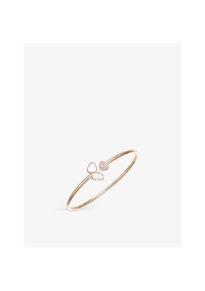 Chopard Happy Hearts Wings 18ct Rose-Gold, Mother-Of-Pearl and Diamond Bangle
